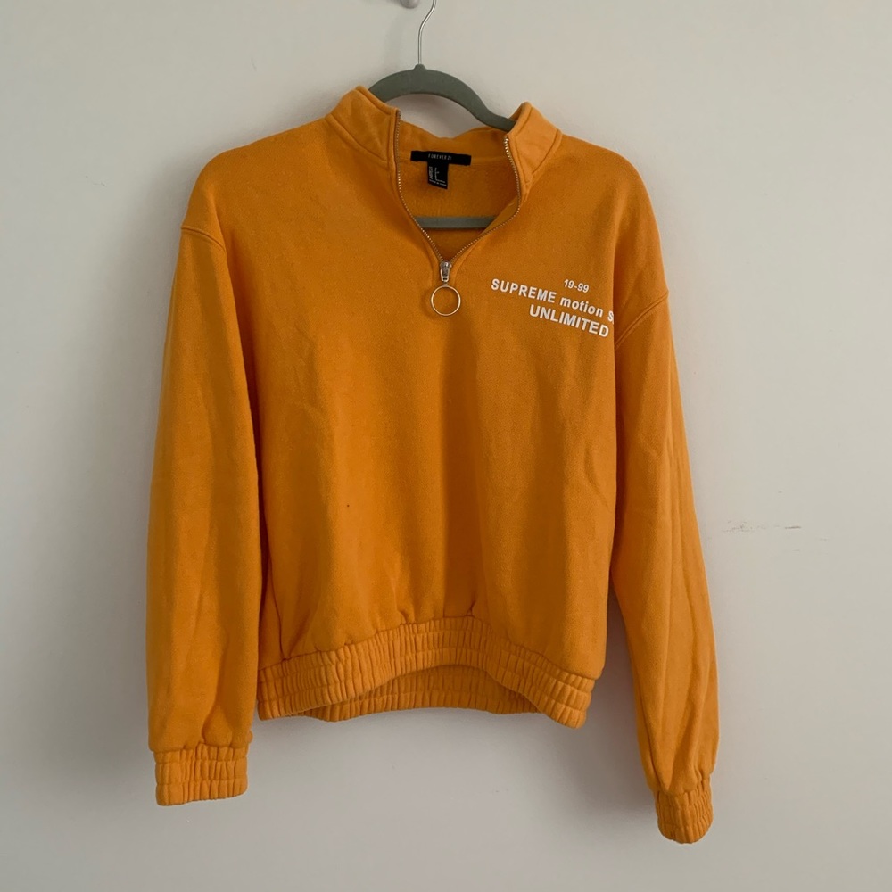 Forever 21 Zip Up Sweatshirt